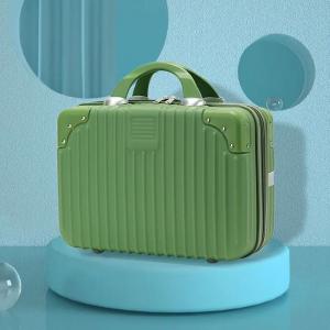 Portable Cosmetic Luggage Case Multipurpose With Zipper Closure