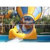 China Small fiberglass water slide for parents and kids interaction water fun wholesale