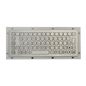 China Mini Industrial Metal Keyboard No FN Keys , Panel Mount Keyboard USB / PS2 Connectors supplier