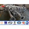 China Outdoor Multi Sided Solar 8M to 14M Height Street Light Poles With 2M Cross Arm wholesale