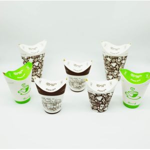 China O PLA reciclável da embalagem revestiu os copos de papel, copos de papel biodegradáveis personalizou o logotipo supplier