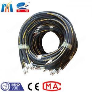 China 80mm Mortar Spraying Steel Braided Hose Fabric Reinforced Flex Resistance supplier