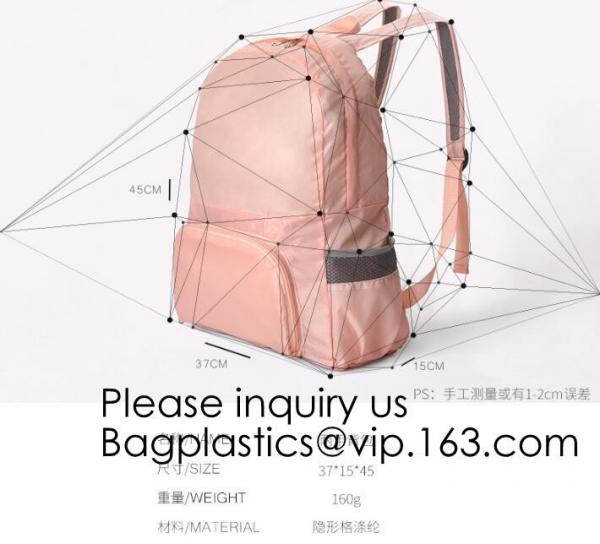 Hiking Polyester Waterproof Foldable Backpack With Your Logo,Reflective