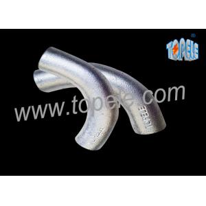 China BS4568 Galvanized Steel Pipe Malleable Iron Channel Intersection Elbow 20mm / 25mm supplier