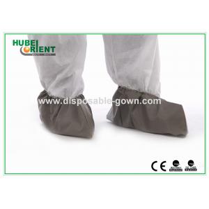 China Professional Medical Grey Disposable Waterproof Boot Covers PP Plus PE supplier