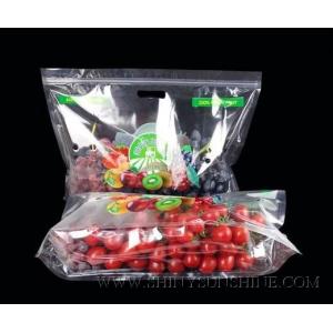 Supermarket Plastic Clear Fruit And Vegetable Packaging Pp Pe Grapes Fresh Fruit Packaging