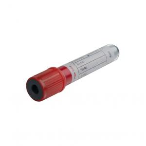 Medical Consumables Blood Collection Vacuum Tube No Additive Red Plain Tube