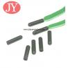 China Jiayang aglet Glossy black color tube shape ABS plastic tipping plastic aglets wholesale