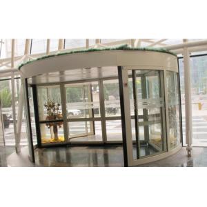 China Porte giratoire automatique de cadre d'acier inoxydable de 2 ailes pour l'hôtel/banque/aéroport supplier