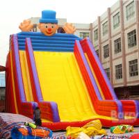 China 0.55mm PVC Customize Inflatable Water Slides Cartoon Theme Large Amusement Park on sale