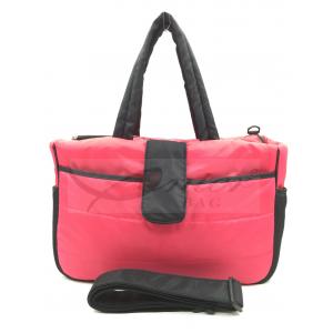 Pink Mummy Tote Diaper Bags For Traveling / Outdoor Activity 190T Polyester Lining