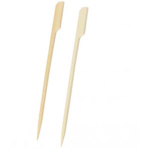 Custom Logo 4 Inch Bamboo Skewers Natural Wooden Sticks For BBQ