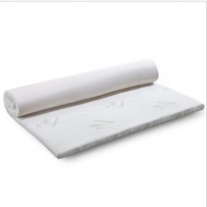 China Home Sleep King Size Mattress Topper , Thin Solid White Soft Mattress Topper  supplier