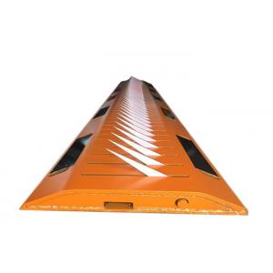 China High visibility Yellow Black A3 Steel Spike Barrier For Traffic Control System supplier