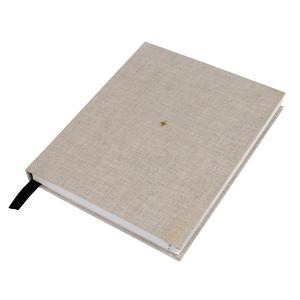 China Cloth Fabric Cover Organizer Planner Book A5 Gold Foil Binding With Silk Ribbon Bookmark supplier