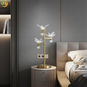 Decoration LED Bedside Table Lamp Read Clear Glass D420 X H680