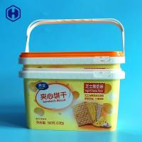 China Water Proof IML Tubs Recycle Labeling Biscuit Plastic Container on sale