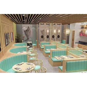 China Customized Modern Restaurant Furniture ，Restaurant Booth And Table Set supplier