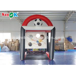 Inflatable Football Toss Game PVC Tarpaulin Inflatable Soccer Batting Cage Football Speed Tent 2.5*3.5*3.6m