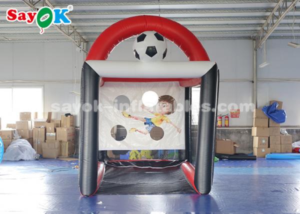 Inflatable Football Toss Game PVC Tarpaulin Inflatable Soccer Batting Cage