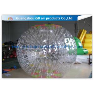 China Funny Transparent Inflatable Bumper Ball , Inflatable Grass Zorb Ball For Adults supplier