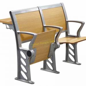 China Simple Style Wood Seating Chair And Desk Set For Lecture Hall / Classroom supplier