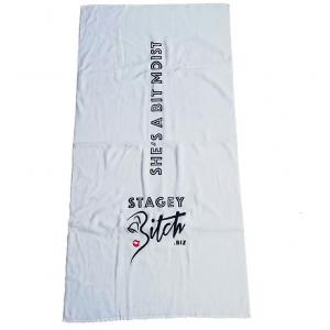 China Hot sale 70*140cmwhite cotton bath beach towel with pocket custom embroidery towel with logo supplier