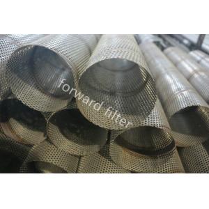 China Stainless Perforated Steel Pipe For Oil Water Gas Industry In Straight Or Staggered Form supplier
