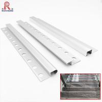 China 2.5m Aluminium Bullnose Stair Nosing , Nonradioactive Aluminium Stair Edge Nosing on sale