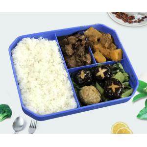 Children Reusable Plastic Lunch Trays For Social Groups Catering
