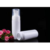 China White 100ml PET Plastic Bottles Cleanser Foam Packaging With Pump Sprayer on sale