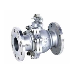 China 2-pc stainless steel ball flange valve ASME B16.34 full port wcb cf8m casting handle supplier
