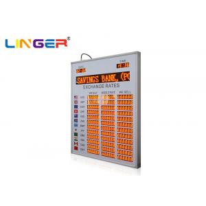 China Professional Foreign Currency Exchange Rate Display Board Of 7 Segment For Bank supplier