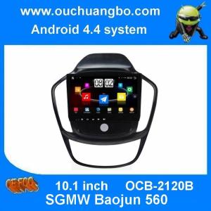 China Ouchuangbo car audio stereo gps android 4.4 system for SGMW Baojun 560 with 1024*600 Capacitve screen 3g wifi BT USB wholesale