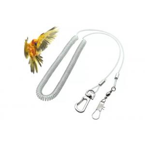 Long Spring Parrot Safe Rope Straps Securing Wire Inside Platic Clear PU Coated