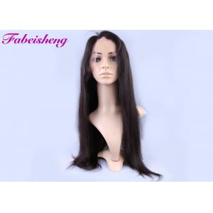 China 150g Natural Straight Full Lace Human Hair Wigs For Black Women supplier