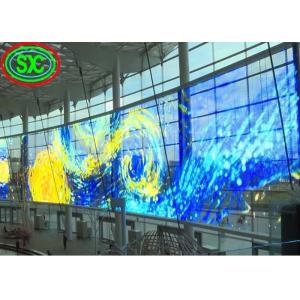P6.25 Hanging Digital Outdoor Clear Transparent Glass Display DC5V For Malls