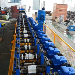 China Gi 28 Steps Profile Roll Forming Machine For Solar Panel Mounting Bracket supplier