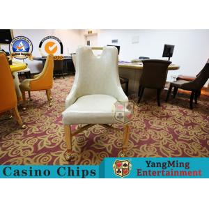 Padded Seat Baccarat VIP Poker Gaming Desk Chair / Metal Dining Chair