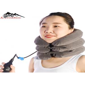 Inflatable Cervical Brace Neck Collar Pillow Brace With Velvet , Neck Pain Relief