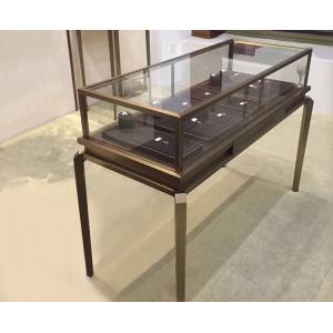 China Multi Color Glass Jewelry Display Case / Modern Jewelry Showcases Luxury Style supplier