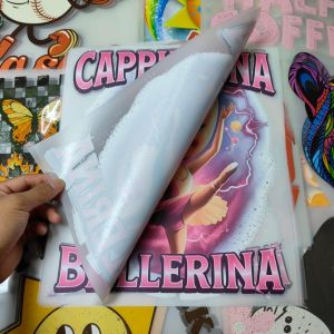 China Transferencias DTF personalizadas de alta elasticidad serigrafiadas para camisetas, transferencias térmicas lavables wholesale