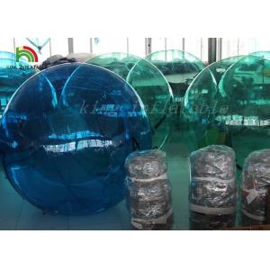 Green or Blue Transparent Water Walking Ball , Inflatable Water Ball By PVC / PTU