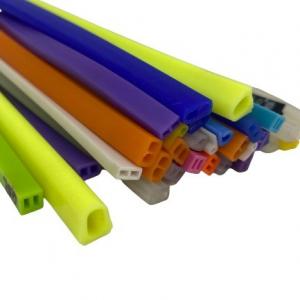 China 65±5/Customizable D Type Silicone Extrusions Flexible Heat Resistant Rubber Seal Strip supplier