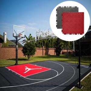 China Customised Water Repellent Interlocking Outdoor Badminton Basketball Flooring Sport Court Tiles supplier