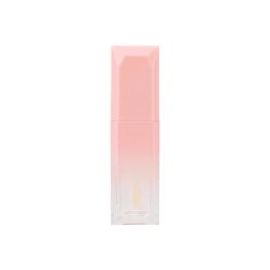 China 5ml Transparent Lip Gloss Oil Tube New Style Gold Cover Square Bottle wholesale