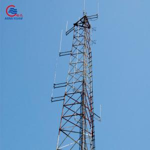 China 45m Galvanized Lattice Steel Tower , Self Supporting 5g Communication Tower supplier