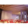China Ballroom Movable Partition Walls Fabric Surface Top Hung With No Floor Track wholesale