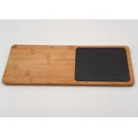 China Non Slip Stone Placemats , Kitchen Cutting Board Slate Bamboo Natural on sale