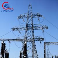 China 330kv Electric Transmission Tower / High Voltage Power Tower Steel on sale